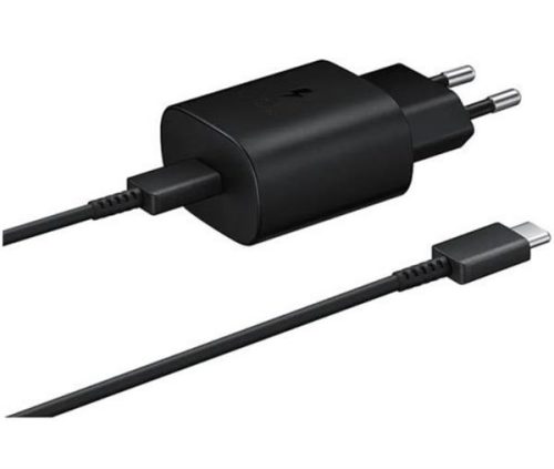כבל +ראש מקורי Samsung שחור  25W TYPE -C TO TYPE C סאני
