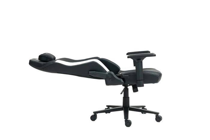 כיסא עבודה וגיימינג יוקרתי דמוי עור DRAGON ALPINE D.C - שחור לבן – תמונה 3