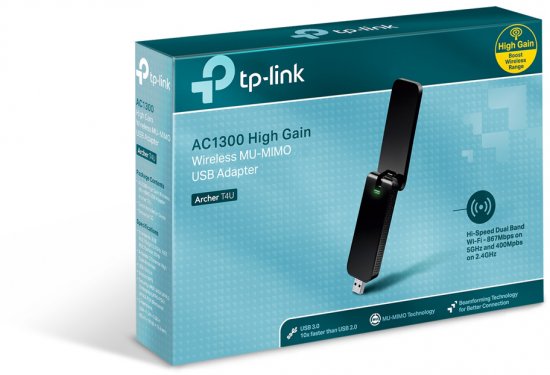 ⁦כרטיס רשת ARCHER T4U AC1300 1300Mbps USB⁩ – תמונה ⁦2⁩