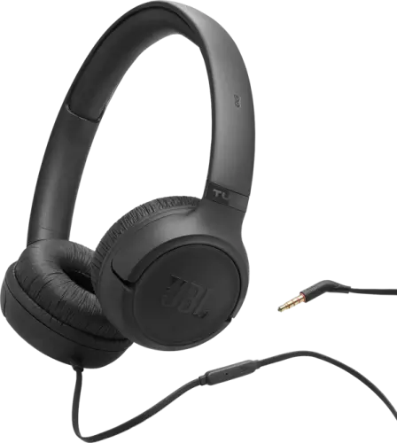 אוזניות קשת חוטיות JBL TUNE T530 - שחור
