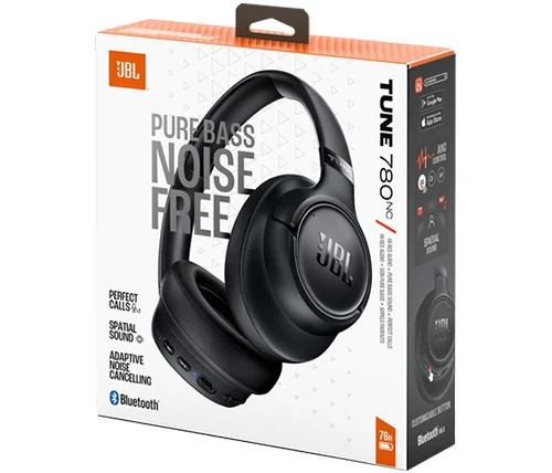 אוזניות קשת אלחוטיות עם סינון רעשים JBL Tune 780NC - שחור – תמונה 10
